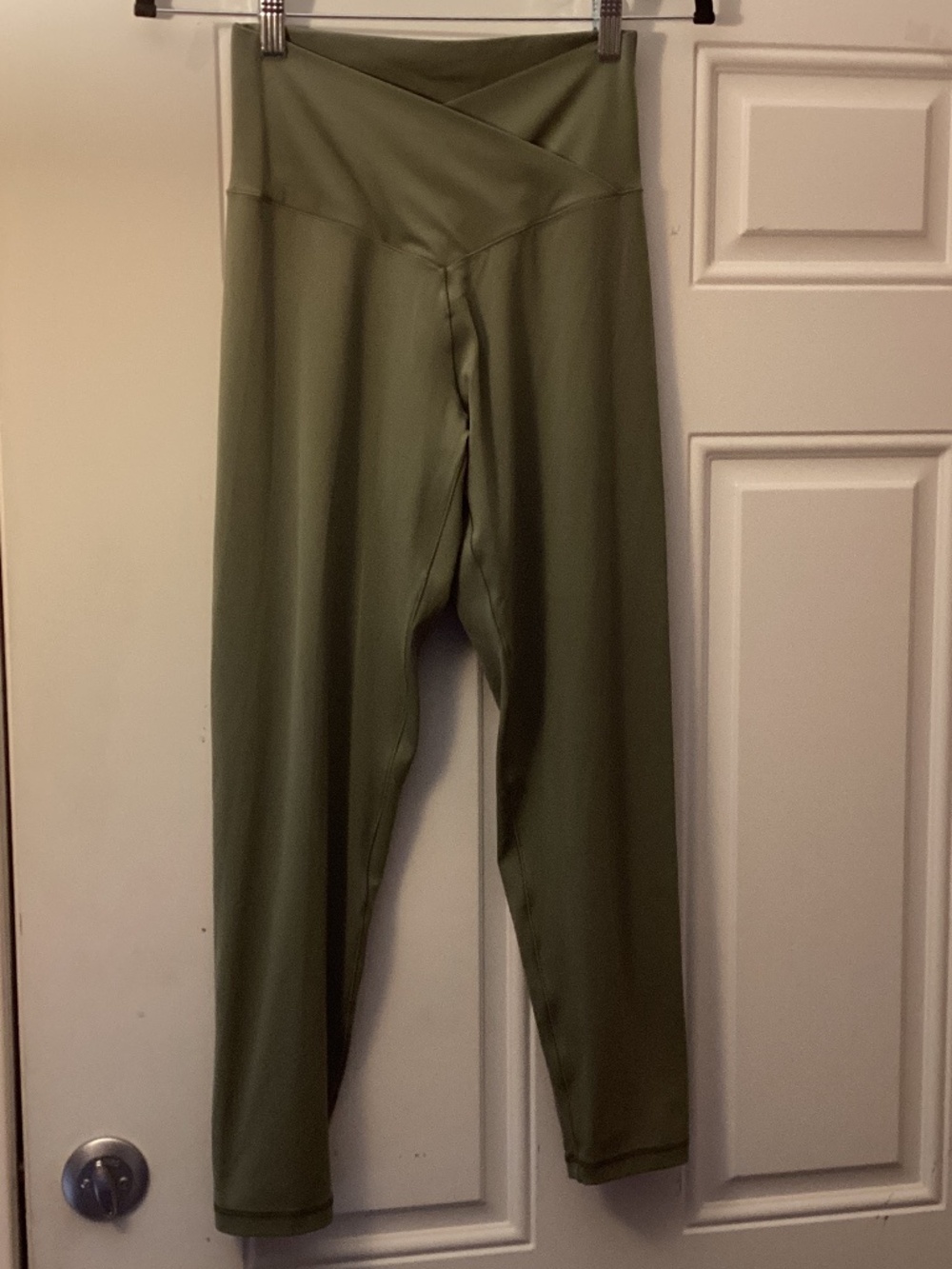 Aerie Offline Real Me 7/8 Green Hi Rise Leggings Stretch Activewear Yoga Gym